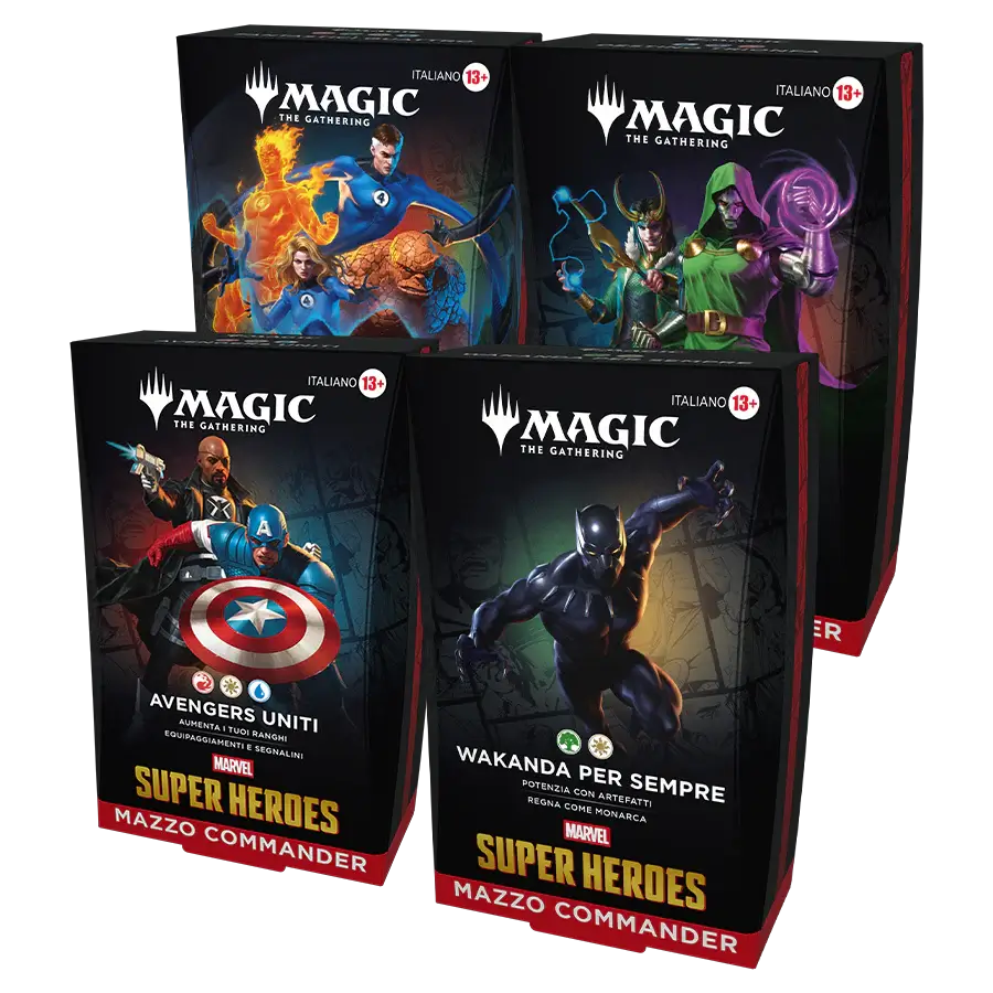 MTG: Marvel Super Heroes – Set 4 Mazzi Commander (ITA)